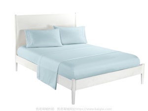 凯奇ebay家纺素色嵌条凯奇四件套 床品bed sheet set