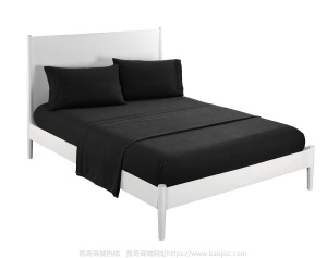 凯奇ebay家纺素色嵌条凯奇四件套 床品bed sheet set