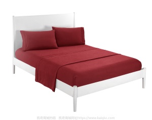 凯奇ebay家纺素色嵌条凯奇四件套 床品bed sheet set