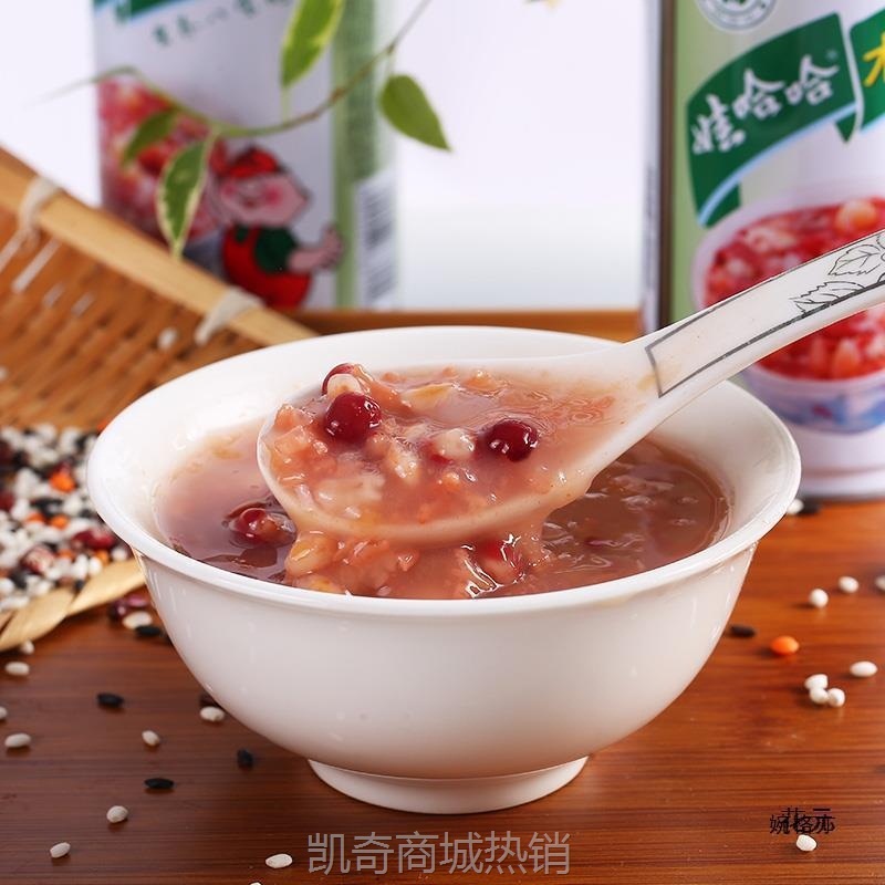 娃哈哈木糖醇八宝粥350g*12瓶 哇哈哈速食早餐粥整箱中秋节送礼