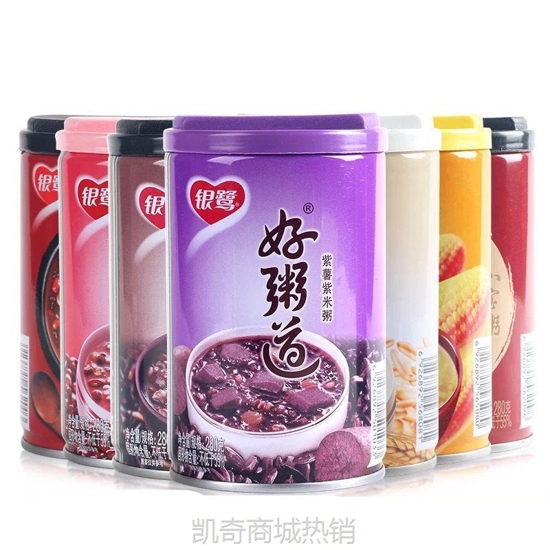 银鹭八宝粥好粥道多口味混合八宝粥280克/瓶速食早餐粥夜宵
