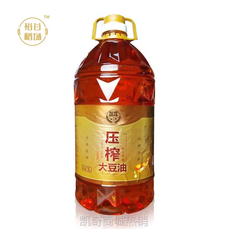 非转基因豆油东北大豆油5L家用大桶支持团购批发