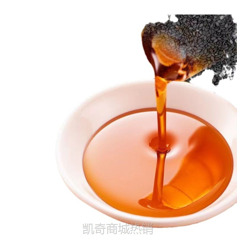 纯黑芝麻香油福庆祥500ML黑芝麻香油更健康使用家用小磨香油