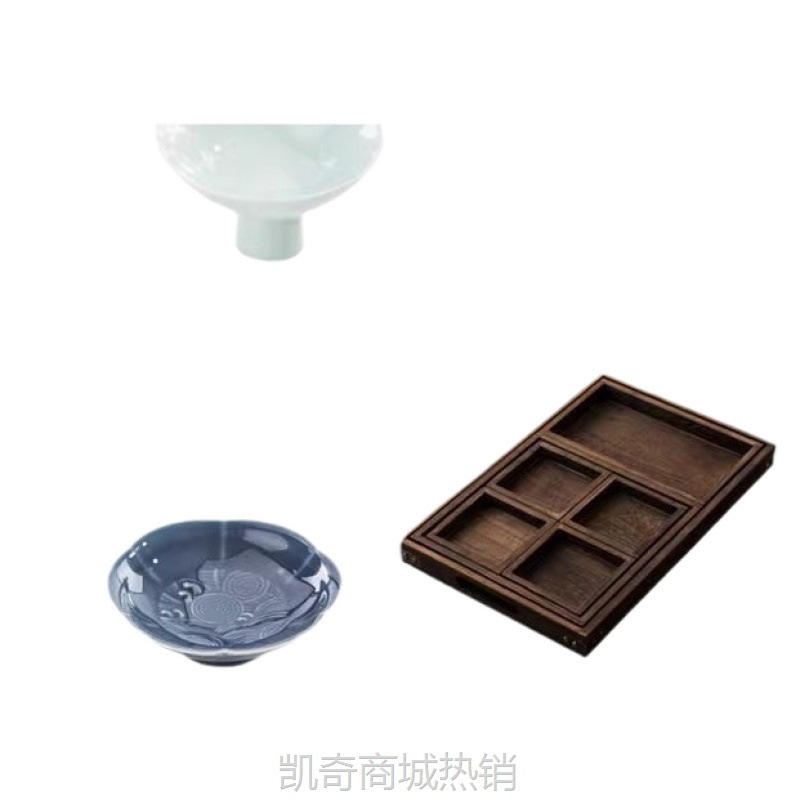 中式木质托盘围炉煮茶配件点心下午茶点盘糕点花馍零食干果水跨境
