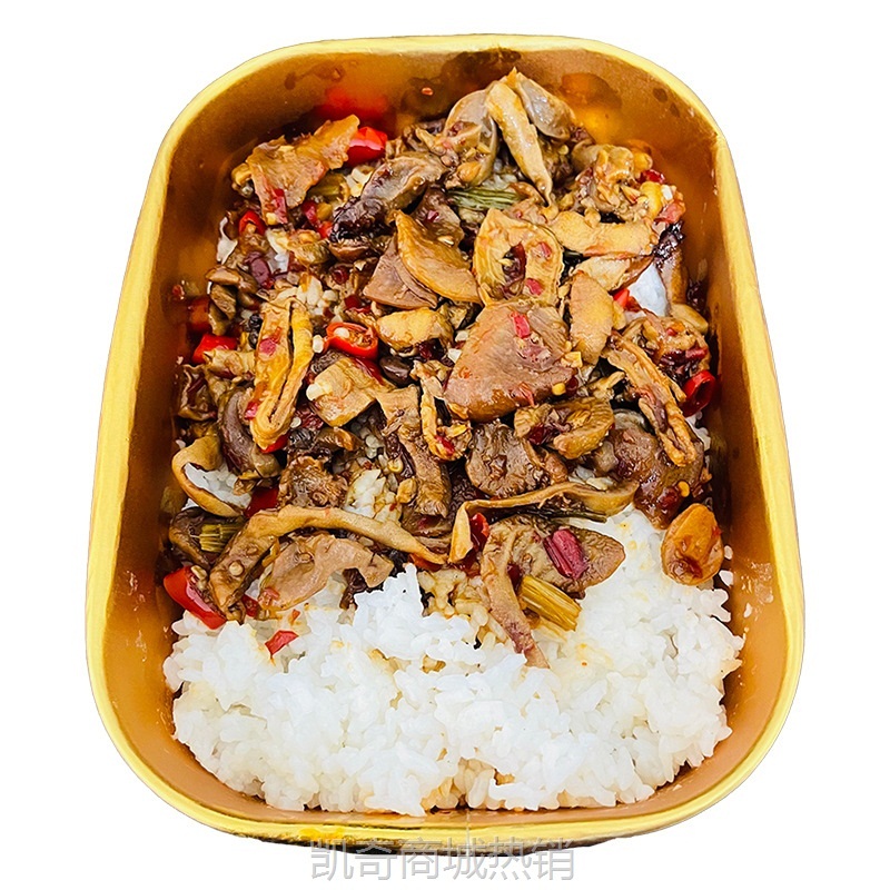 香辣鸡杂预制菜180g冷冻盖浇饭料理包速食便当下饭菜商用外卖快餐