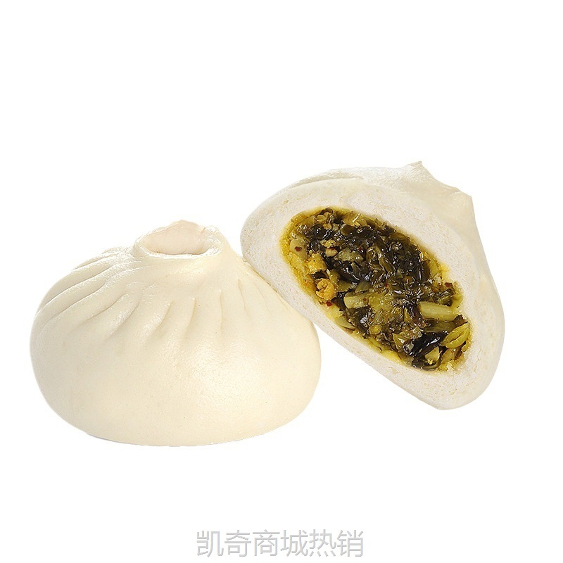 园包子营养早餐香辣包馒头商用爽口儿童菜包点心和善速冻酸菜咸菜
