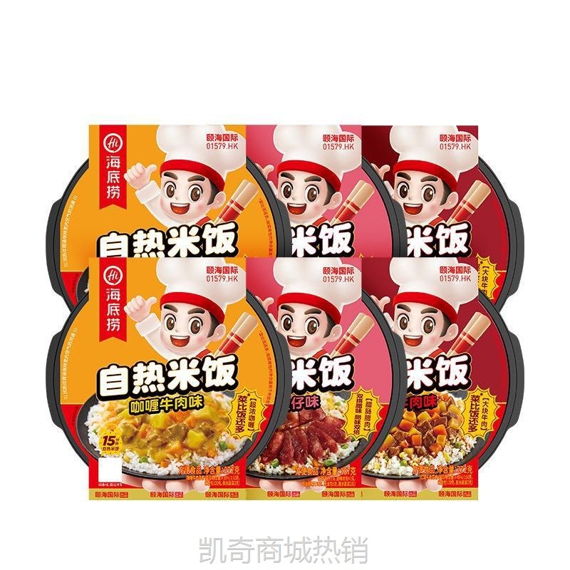 海底捞自热米饭自嗨锅红烧牛肉咖喱广式煲仔速食方便自煮火锅批发