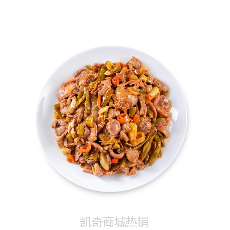 净丫菜山椒鸭杂200g*60包商用外卖半成品菜预制菜批发盖浇饭小碗