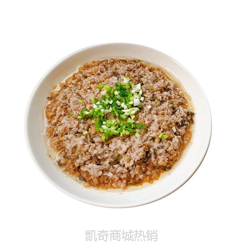 梅菜蒸肉饼 中餐快手菜半成品冷冻食材蒸煎速食菜 预制菜整箱批发