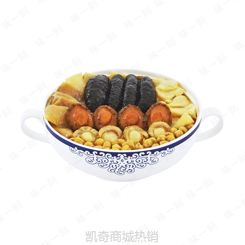 味一刻佛跳墙1200g 海参鲍鱼鱼翅花胶海鲜大盆菜礼盒半成品预制菜