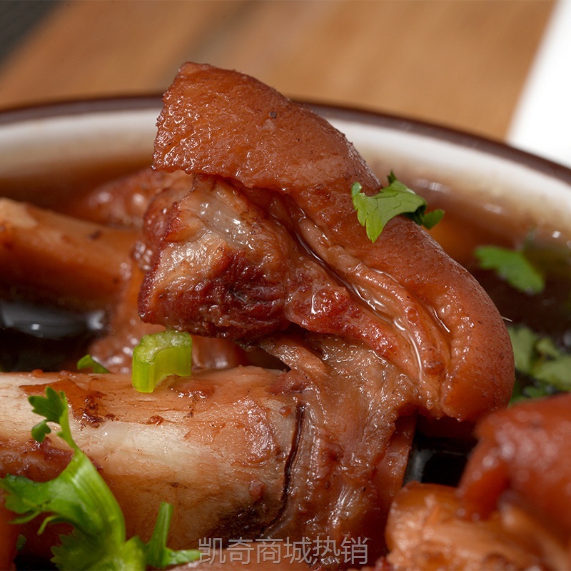 农家自养土猪黄豆焖猪蹄猪脚加热即食软烂脱骨预制菜黄豆焖猪蹄