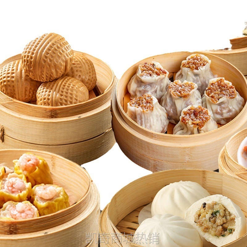 粤广式点心批發面包包子早餐半成品加热即食虾饺饺子馒头小笼包