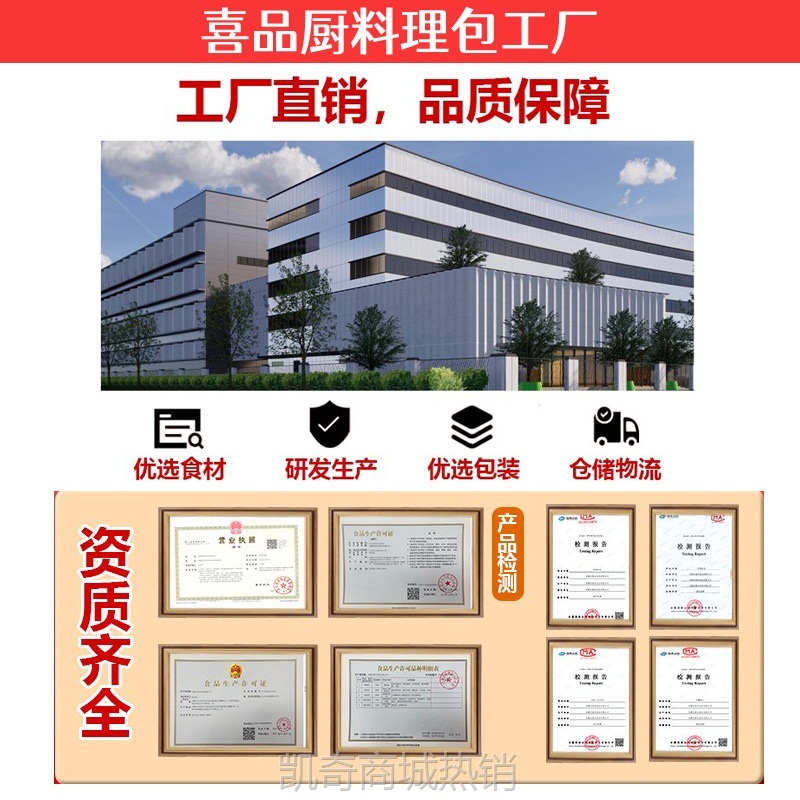 喜品厨虎皮大肉每包10片把子肉冷冻预制菜料理包小碗菜煲仔盖浇饭
