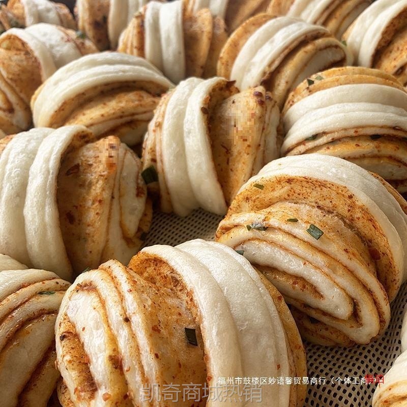 香花卷早餐四川纯手工10馍馍粗粮馒头老面个装现做素食包子麻辣酱