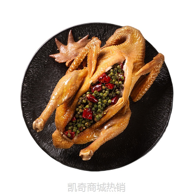 椒麻鸡整只即食四川特产麻椒鸡手撕真空熟食河南藤椒烧鸡零食