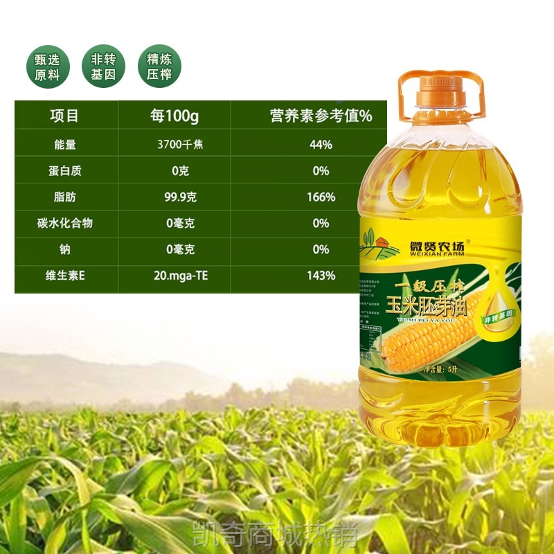 玉米油批发非转基因正品厂家直销东北特产压榨玉米胚芽油
