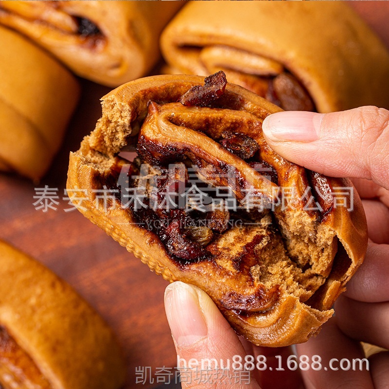 手撕爆浆红糖馒头儿童学生早餐包子点心加热即食冷冻半成品批发