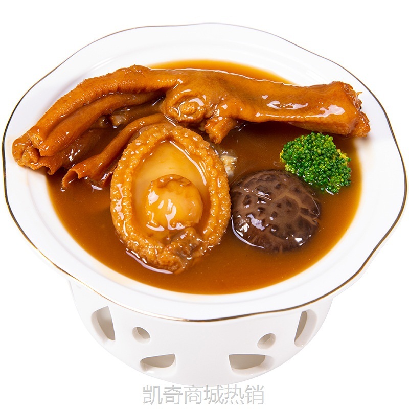 鲍汁捞饭外卖餐饮加热即食鲍鱼鹅掌半成品预制菜外卖餐饮商用定制