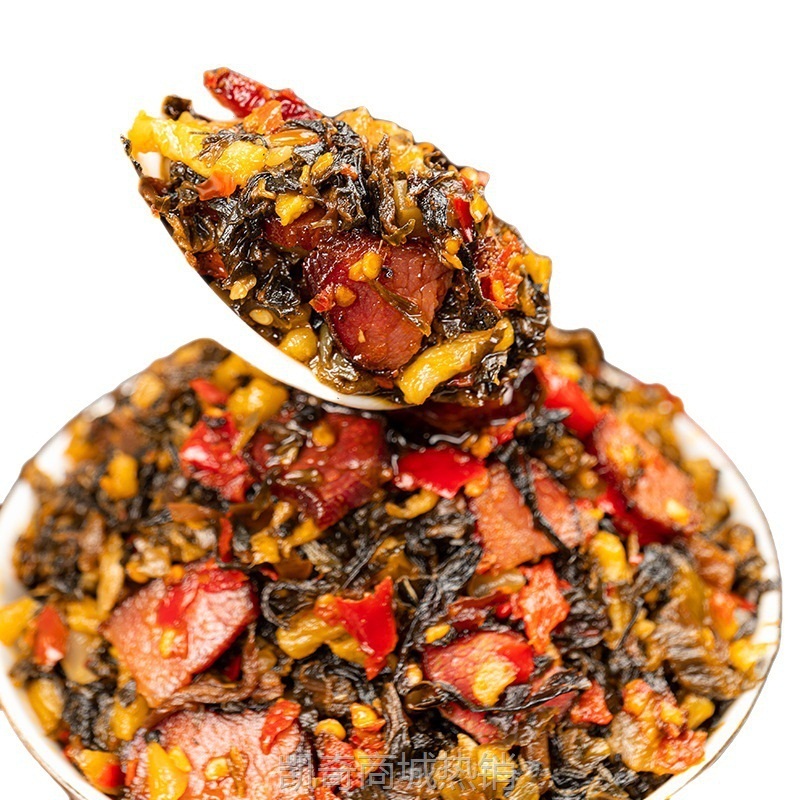 瘦腊肉外婆菜下饭菜咸菜湘西预制菜熟食湖南特产开味香辣瓶装