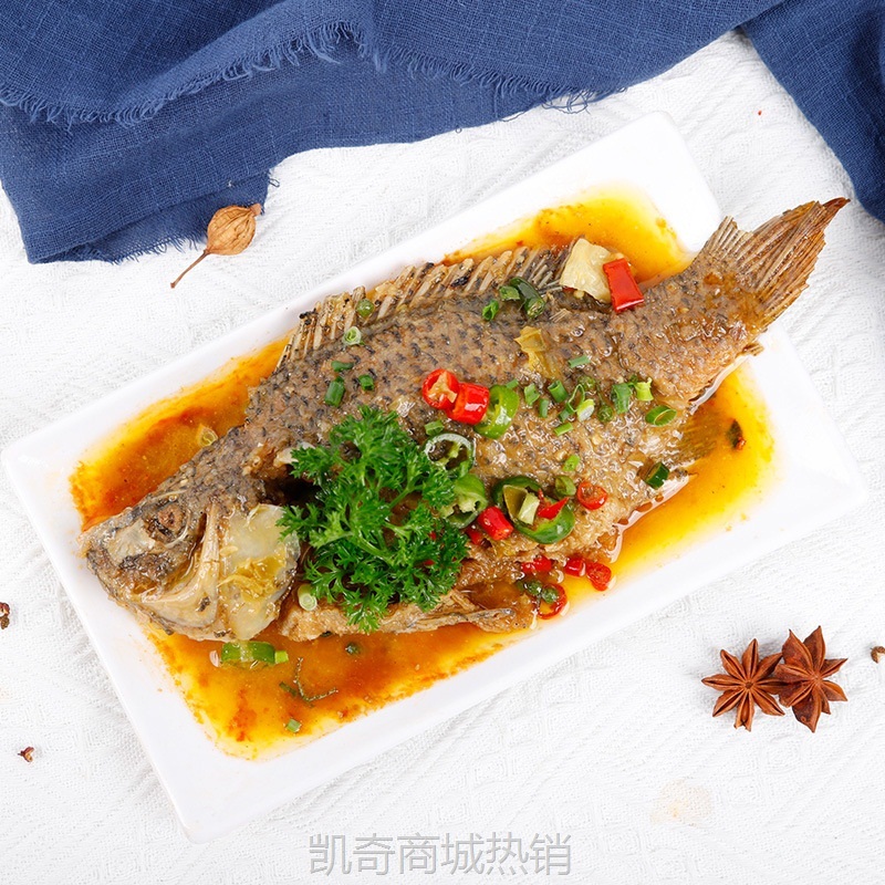 现货批发预制菜麻辣烤鱼多种口味罗非鱼家用烤鱼量大从优