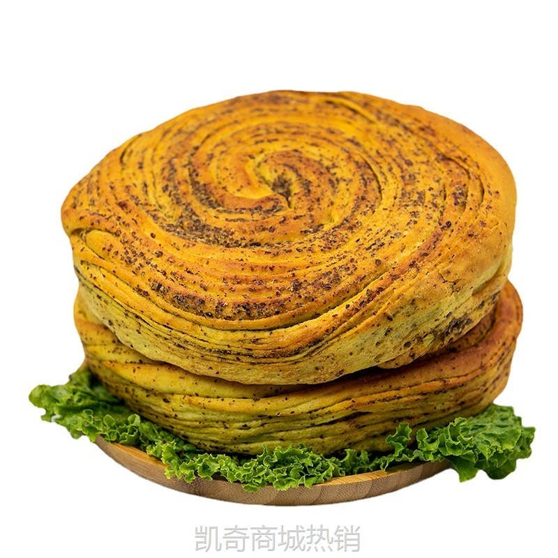 甘肃特产馍馍烤花馍手工烤馍花卷平凉锅盔胡麻烤饼早餐饼特色小吃