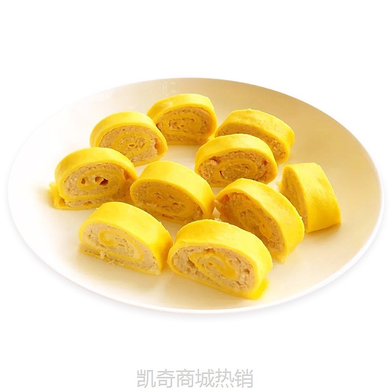 鲜肉蛋卷农家风味 鸡蛋肉卷 肉圆子特色酒席菜冷冻半成品预制菜