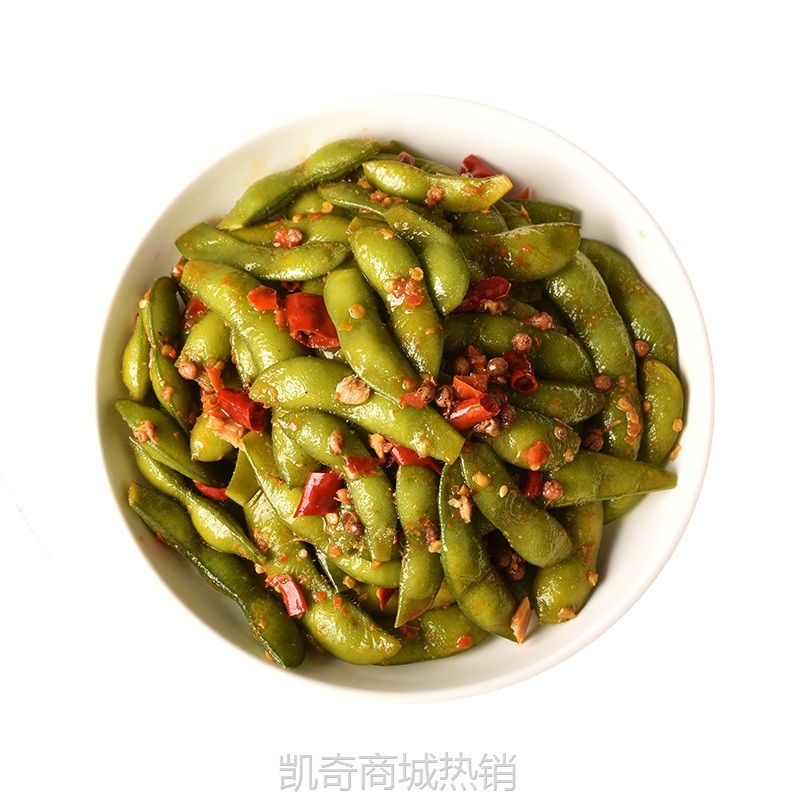 香辣毛豆400g凉菜开袋即食酒店饭店餐饮半成品冷菜凉拌菜预制菜