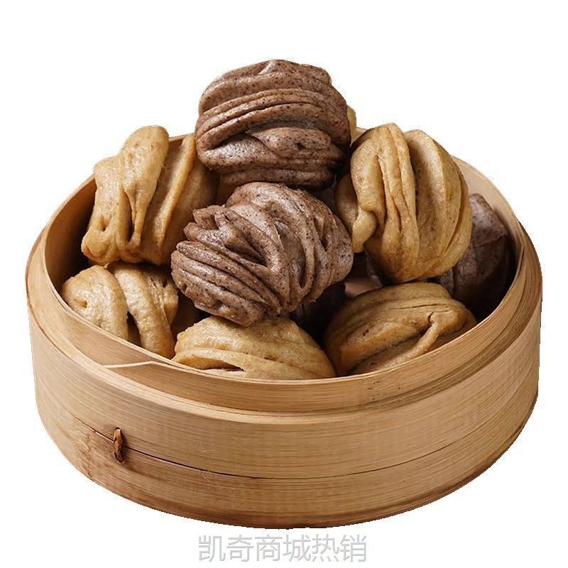 纯杂粮全麦花卷粗粮荞麦馒头纯手工无添加粗粮主食早餐
