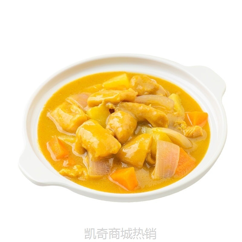 聚口福椰香咖喱鸡肉220g速食外卖料理包小碗菜预制菜商用批发快餐