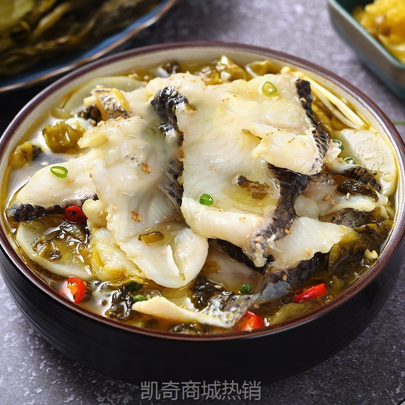 国联水产老坛酸菜鱼半成品美食快手菜鲜活鱼现切懒人预制菜商用