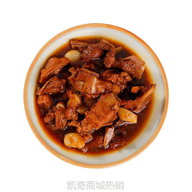 易佰家鲜椒排骨料理包成品开袋即食预制菜外卖商用批发家常菜200g