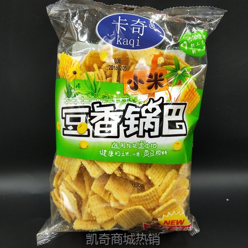 【♥首购3元♥】卡奇小米豆香锅巴210g膨化香辣烧烤味道任搭配休闲大袋