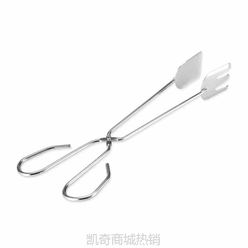 【♥首购3元♥】厨房用烧烤碳夹不锈铁炒菜食品夹子自助餐凉菜夹 食品钳面包夹