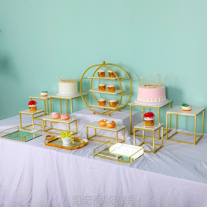 【♥首购3元♥】简约自助餐冷餐会茶歇摆台展示架甜品台装饰摆件欧式