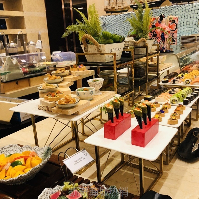 【♥首购3元♥】金色冷餐茶歇摆台甜品台摆件展示蛋糕点心架子自助餐结婚装饰道具