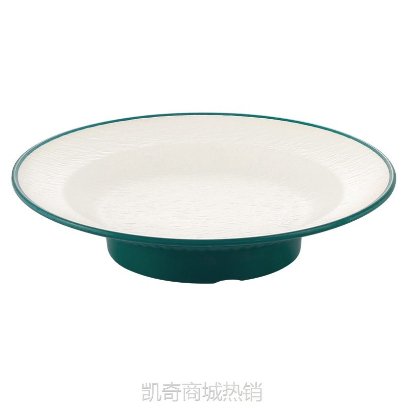 【♥首购3元♥】密胺树皮纹高脚盘仿瓷酒店明档菜品自助餐展示盘水果盘凉菜盘商用
