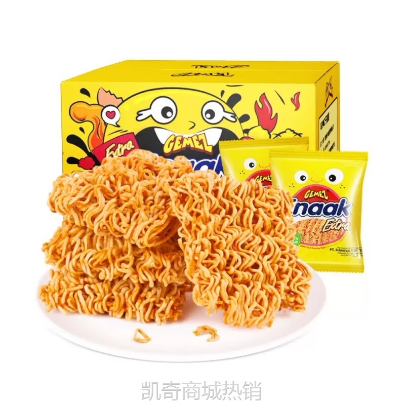 【♥首购3元♥】GEMEZ小鸡干脆面网红火辣干脆面烧烤鸡肉味干吃方便面点心批发