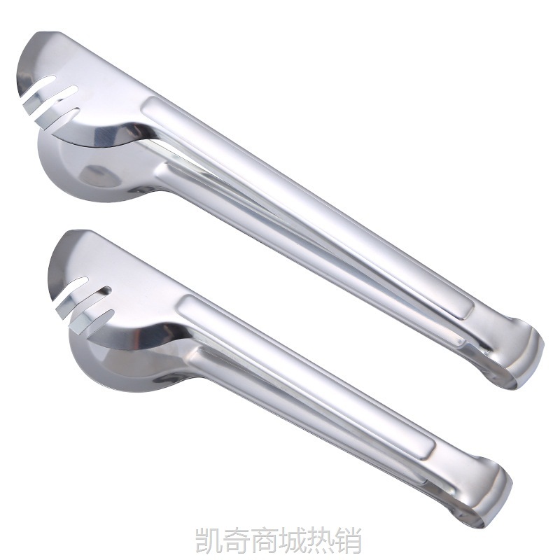 【♥首购3元♥】【龍祥厨具】不锈钢面包夹多用途烧烤自助餐夹半圆食品夹