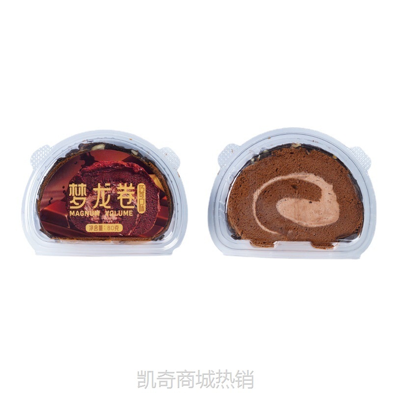 【♥凯奇美食供应链♥】盛京天禄巧克力脆皮抱抱卷蛋糕可可脂下午茶零食一件代发顺丰包邮