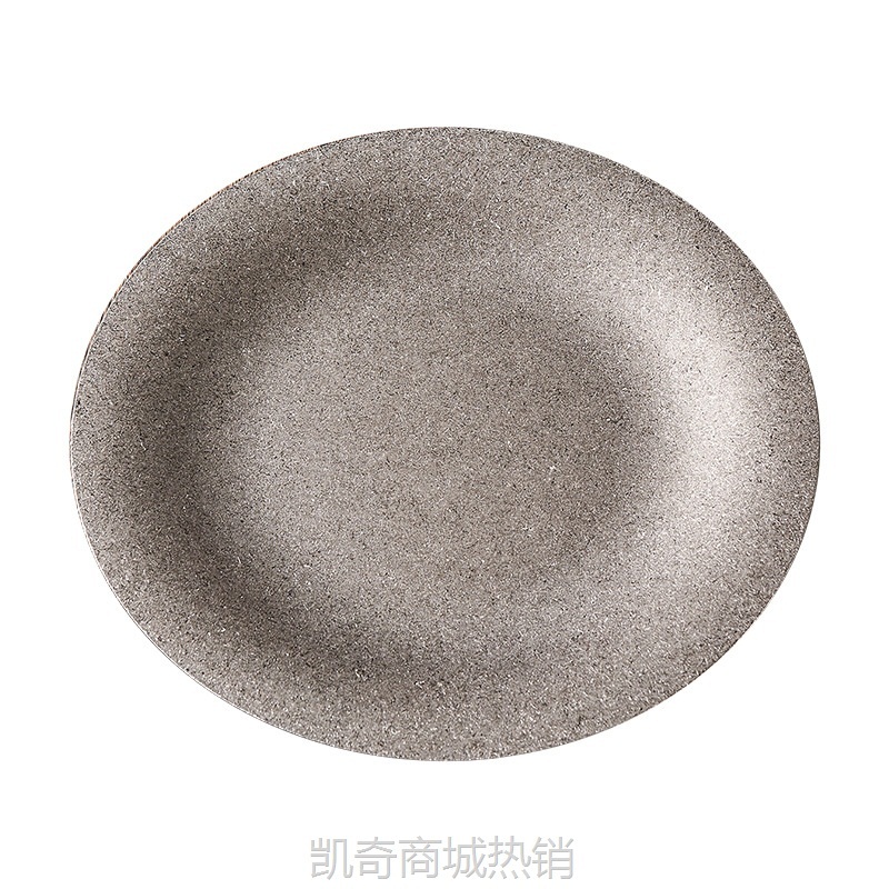 【♥首购3元♥】复古304韩式蝶形盘盘烤肉圆形简约自助餐盘雪花托盘烧烤水果甜品