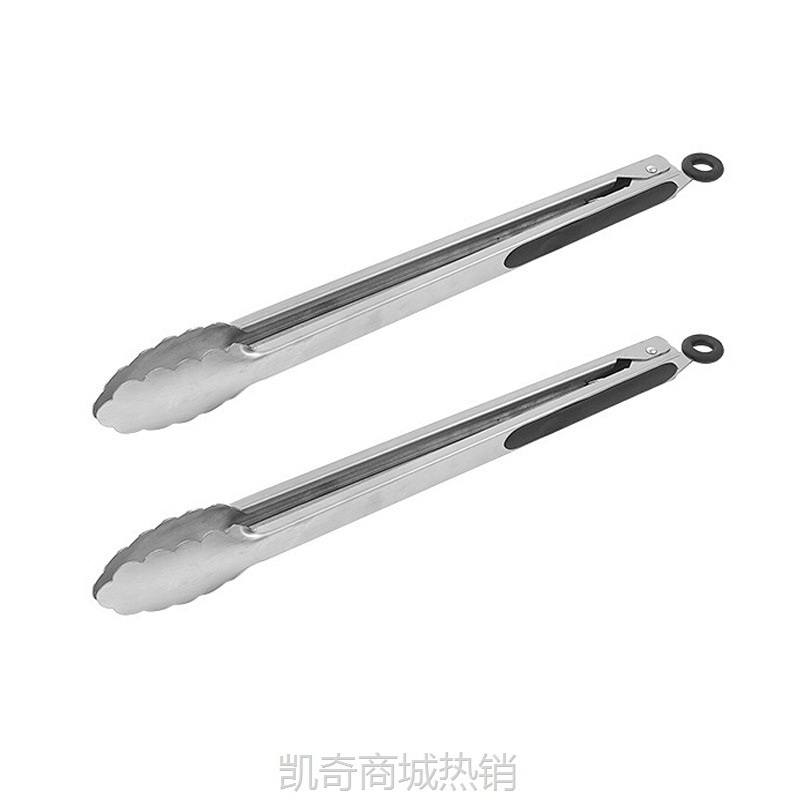 【♥首购3元♥】不锈钢食品夹户外烧烤夹自助餐食物夹厨房防烫面包夹子烤肉牛排夹
