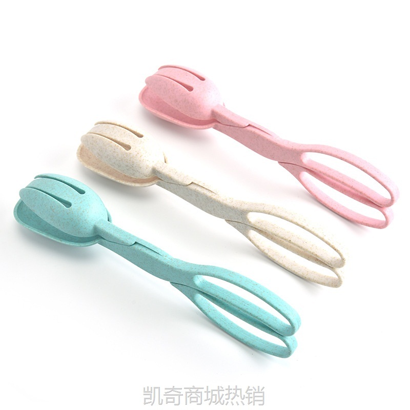 【♥首购3元♥】户外野餐食物夹子麦秸秆面包夹食品烘焙夹 自助餐烤肉夹牛排夹子