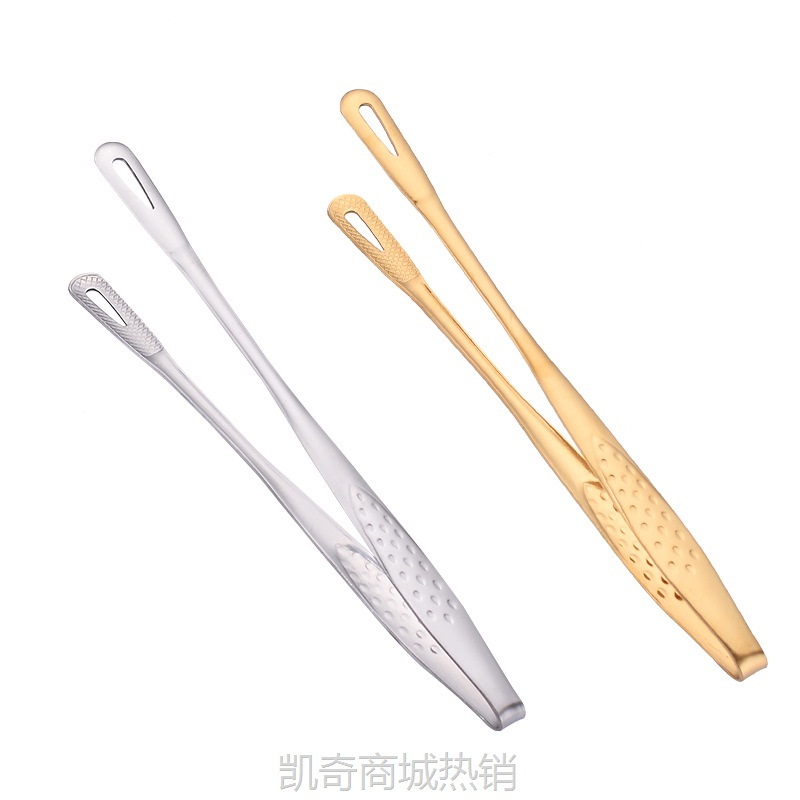 【♥首购3元♥】304不锈钢烤肉夹自助餐牛排烧烤夹食物夹多功能防烫草莓夹面包夹