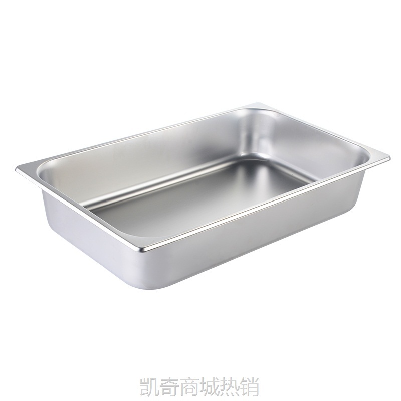 【♥首购3元♥】ly不锈钢份数盆自助餐炉餐盘布菲炉内胆 自助餐盆带盖304方形食物