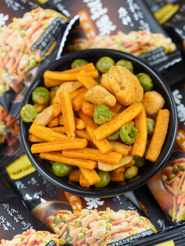 【♥首购3元♥】甘源虾条豆果鲜虾味烤肉味青豆蚕豆散装小包装解馋办公室休闲零食
