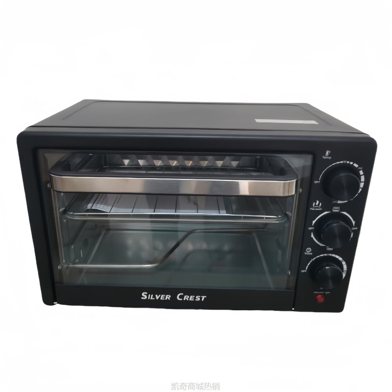 【♥凯奇美食供应链♥】25L大容量electric oven厂家出口控温烘焙厨房烤面包烤箱跨境批发