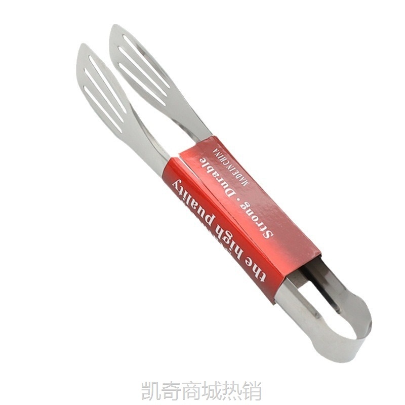 【♥首购3元♥】三线不锈钢面包夹牛排夹烧烤防烫夹厨房食物夹自助餐食品夹工具