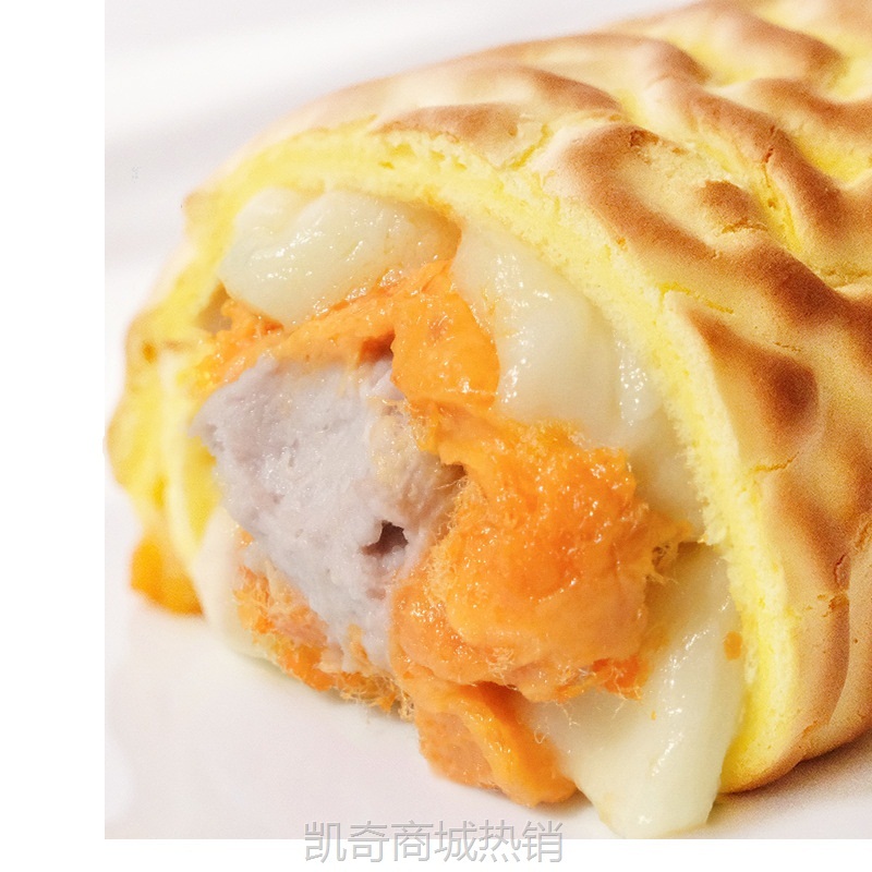 【♥凯奇美食供应链♥】ll网红肉松芋泥麻薯咸蛋黄虎皮卷奶油低甜蛋糕早餐零食中国大陆