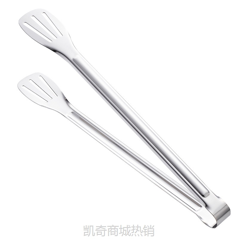 【♥首购3元♥】304不锈钢食品夹子炭火烤肉油炸烧烤自助餐牛排夹7寸精巧食物钳