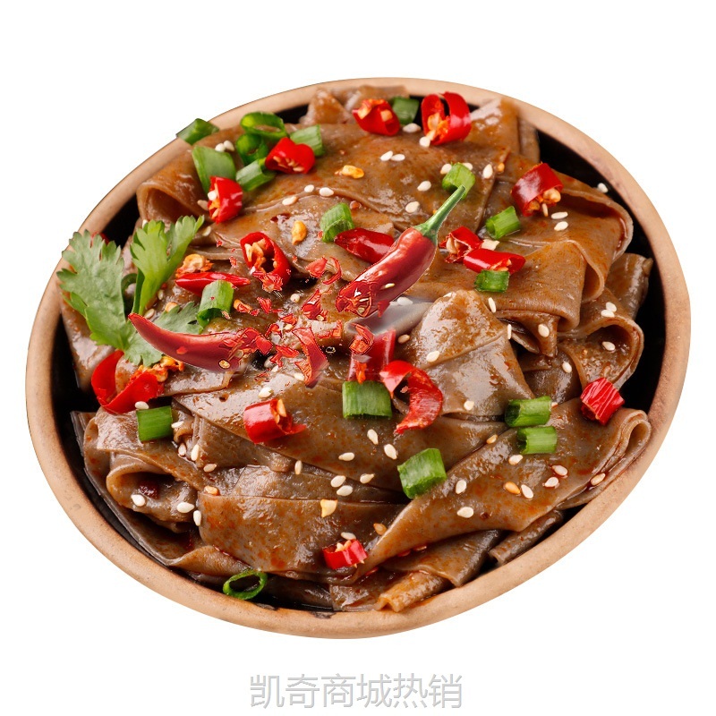 【♥凯奇美食供应链♥】非油炸0脂速食荞麦面皮红油凉皮麻酱面皮免煮即食方便面整箱批发
